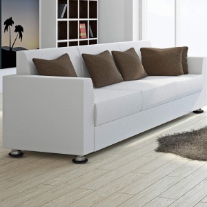 Set de 16 glisoare pentru mobilier Ezprotekt, EVA/pasla/plastic, maro, 64 mm