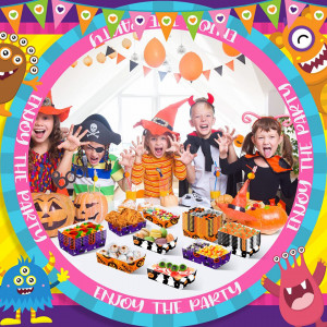 Set de 160 de tavi pentru bomboane de Halloween Nuenen, multicolor, hartie, 12,9 x 8,1 x 4,3 cm - Img 2