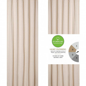 Set de 2 draperii GFI LINEN CLUBS, in, bej, 127 x 274.3 cm - Img 2