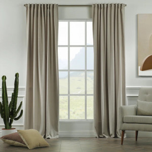 Set de 2 draperii Lilijan Home & Curtain, poliester, antracit, 140 x 175 cm