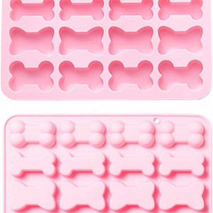 Set de 2 forme pentru prajituri UR URLIFEHALL, silicon, roz, 19,7 x 13,4 x 1,4 cm