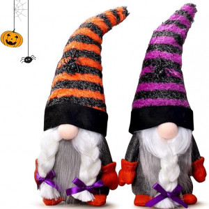Set de  2 gnomi de Halloween, textil, multicolor, 32x8x14cm