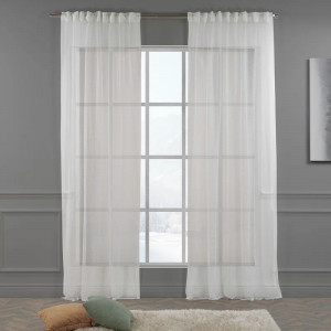 Set de 2 perdele Lilijan Home & Curtain, poliester, alb, 280 x 325 cm