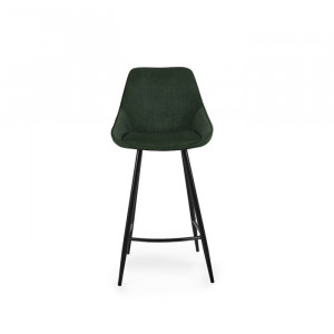Set de 2 scaune de bar Lex, metal/plastic, verde, 108 x 47 x 52 cm - Img 5