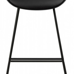 Set de 2 scaune de bar Tina din piele ecologică, negru - Img 3