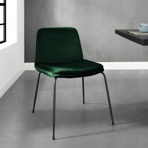 Set de 2 scaune Heine Svaneke, catifea, verde smarald, 51 x 59 x 78 cm - Img 7