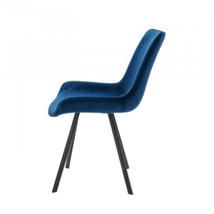 Set de 2 scaune Lilian, albastre, 84 x 54 x 61 cm - Img 3