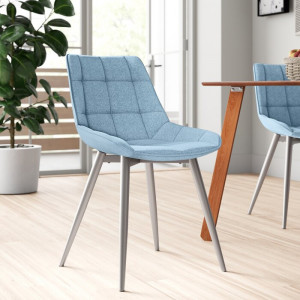Set de 2 scaune Ralph, albastre, 84 x 50 x 59 cm - Img 3