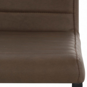Set de 2 scaune Sabine piele sintetica/metal, maro 54 x 59 x 87 cm - Img 5