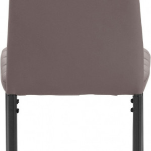 Set de 2 scaune Sandy, piele sintetica/metal, maro, 42 x 53 x 96 cm - Img 6