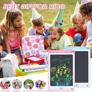Set de 2 tablete pentru scris/desenat Blueseabuy, LCD, plastic, multicolor, 8,5 inchi