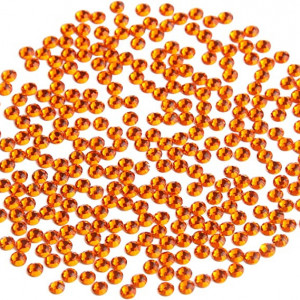 Set de 2880 diamante cu cristale Moinkerin, acril, portocaliu, 3,8-4 mm