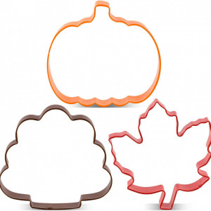 Set de 3 forme pentru biscuiti KENIAO, otel inoxidabil, multicolor, 8,6 x 10,4 cm / 9 x 8,7 cm / 7,4 x 8,6 cm - Img 3