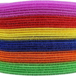 Set de 30 de autocolante rotunde cu velcro Roottshe, nailon, multicolor, 10 cm - Img 4