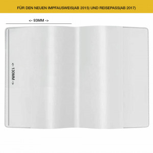Set de 4 coperti pentru pasaport/carnet Bamboorilla, PVC, transparent, 90 x 130 mm - Img 3