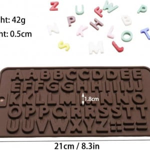 Set de 4 forme pentru ciocolata TASHELLS, maro, silicon, 10,5 x 21,3 cm - Img 2