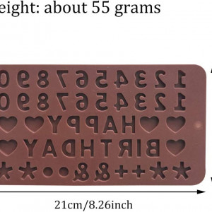 Set de 4 forme pentru prajituri XINYIND din silicon, maro, 21x11.5 cm - Img 3