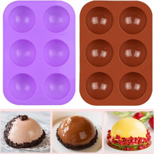 Set de 4 matrite pentru dulciuri Sonku, silicon, maro/mov, 19 x 13 cm - Img 6