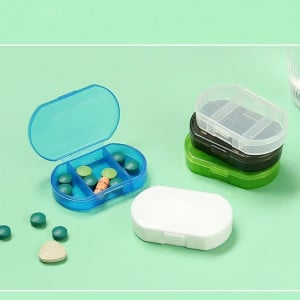 Set de 4 organizatoare pentru medicamente Hanaiette, plastic, multicolor