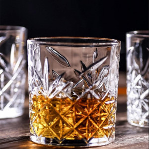 Set de 4 pahare de whisky SkySnow, sticla, transparent, 8,5 x 9 cm , 340 ml - Img 2