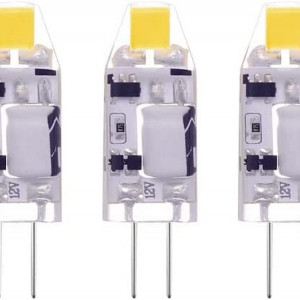 Set de 5 becuri COB G4 Terrarrell, LED, alb rece, 33,5 x 10,8 mm, 120 lumeni