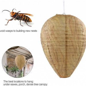 Set de 5 cuiburi pentru viespi Fasbet, otel inoxidabil/hartie, maro, 22 x 28 cm