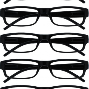 Set de 5 perechi de ochelari de vedere Opulize, negru, marimea 3.0
