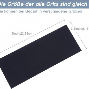 Set de 51 coli de smirghel Zacro, gri/negru, 22,85 x 9,15 cm - Img 6