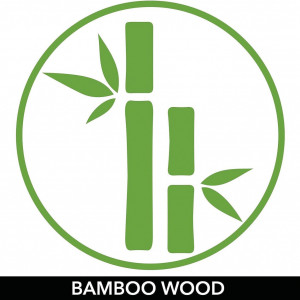 Set de 8 cutii organizatoare mDesign, bambus, natur, 7,6 x 22,9 x 5,1 cm