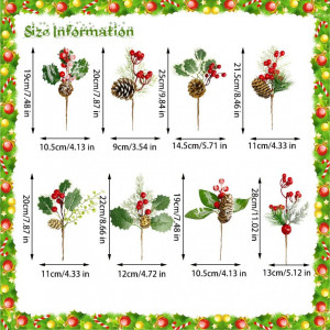 Set de 8 plante artificiale Yqbfb, poliuretan, multicolor - Img 5