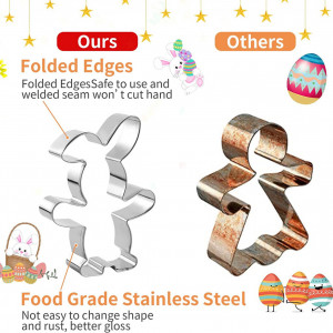 Set de 9 forme pentru prajituri Joyoldelf, model Paste, otel inoxidabil, argintiu - Img 5