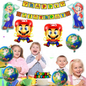 Set de baloane pentru petrecere copii Smileh, folie, multicolor, 12 piese - Img 4