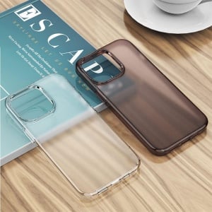 Set husa si 2 folii pentru iPhone 13 Pro Docoo, silicon/sticla securizata, transparent, 6,1 inchi