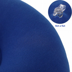 Set perna gonflabila pentru scaun cu pompa Meiwo, albastru, catifea/PVC, 35 cm - Img 6