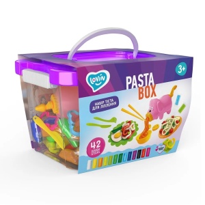 Set plastilina si accesorii pentru modelaj Lovin - 42 culori - Pasta Box - Img 1