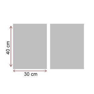 Set tablou decorativ Re-Bloom, 2 piese, MDF, alb/albastru, 30 x 40 cm - Img 3