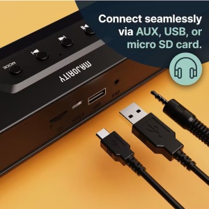 Soundbar Majority, Atlas, Bluetooth, PC, Wireless, AUX, 20 W, negru, Resigilat, Grad A - Img 2