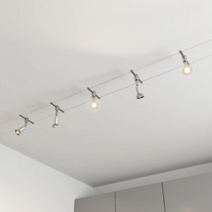 Spoturi Rope, LED, metal/plastic, crom/argintiu, 500 x 13,3 x 15 cm - Img 3