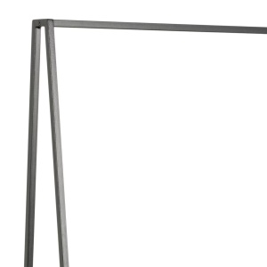 Stand pentru haine Coogee II, MDF/metal, maro/negru, 77 x 165 x 37 cm