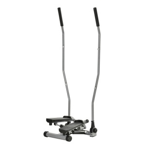 Stepper pentru fitness, cu manere si ecran LCD, otel/ABS, negru/argintiu, 54 x 40 x 135 cm, Resigilat, Grad A - Img 1