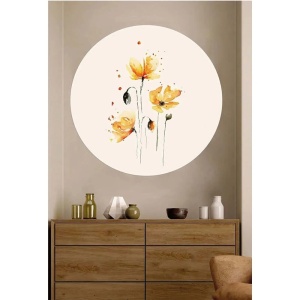 Sticker autoadeziv Re-Bloom, model floral, vinil, multicolor, 78 cm - Img 2