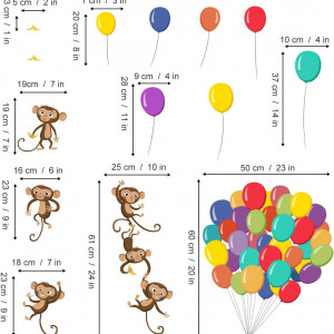 Stickere Decalmile, vinil, model animat, multicolor, 2 coli, 30 x 90 cm - Img 3