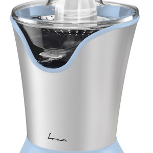 Storcator de citrice Fram FCP-R85BL, Putere 85W, 2 conuri, Filtru inox, Capac antistropire, Argintiu/Albastru