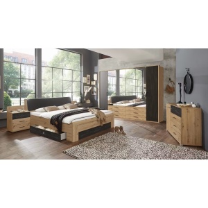 Sulzbach set 2 sertare pentru pat 141x20x61 cm, PAL foliat, antracit - Verificat A · Re-Bloom - Img 2
