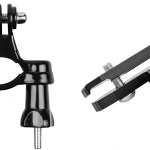 Suport de bicicleta pentru camera/GPS/lumini Faefty, metal, negru