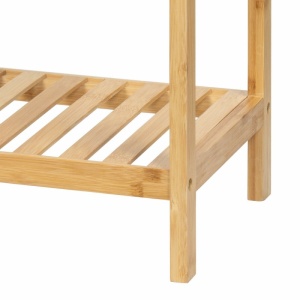 Suport pantofi KL268 cu 3 nivele, lemn masiv, capacitate 12 perechi, natur - Img 4