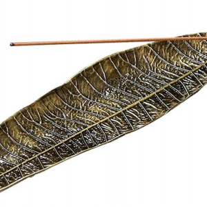 Suport pentru betisoarele de tamaie Tokaneit, aliaj de zinc, bronz, 20,8 x 4 cm