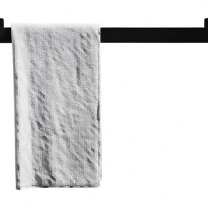Suport prosoape Kari, negru, 60 x 6 x 6cm