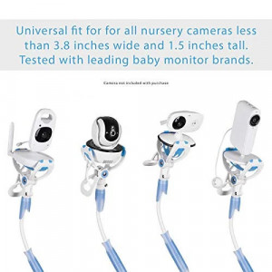Suport universal pentru camera video FlexxiCam, otel/PVC, alb/albastru, 85 cm - Img 5