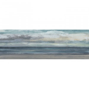 Tablou „Beach Rise IV”, albastru/gri, 51 x 152 x 3,81 cm - Img 1